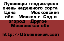 Луковицы гладиолусов очень надёжного сорта › Цена ­ 100 - Московская обл., Москва г. Сад и огород » Другое   . Московская обл.